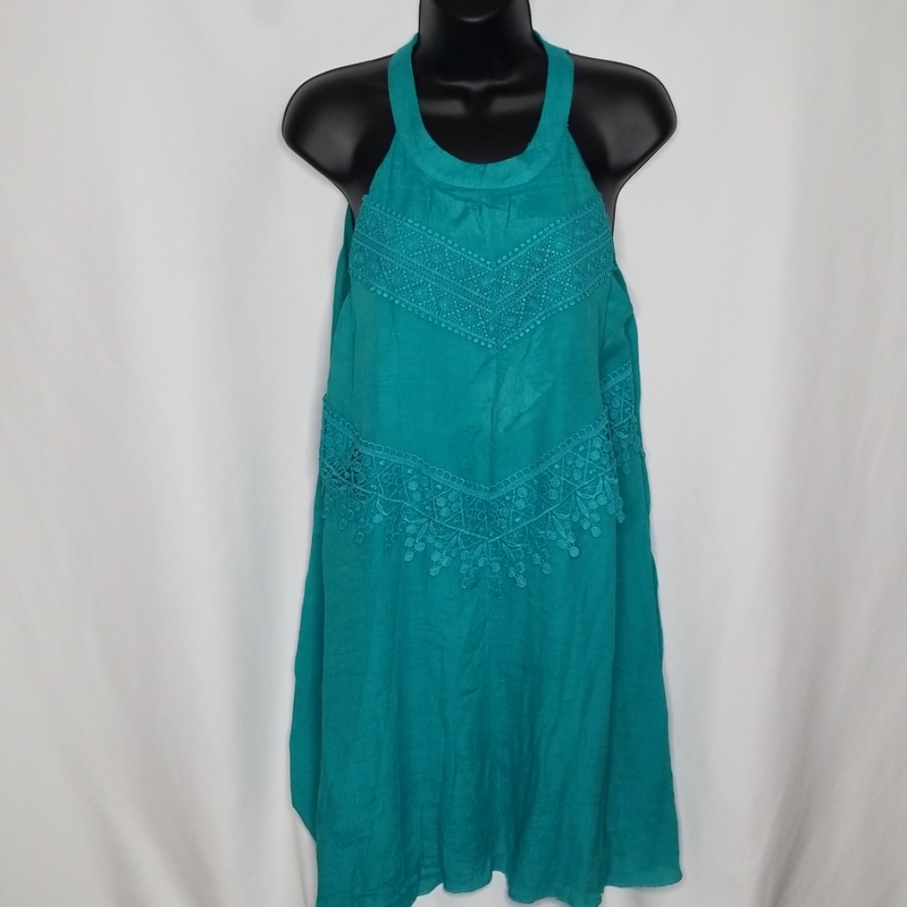 Rebellion again halter top summer dress. Med